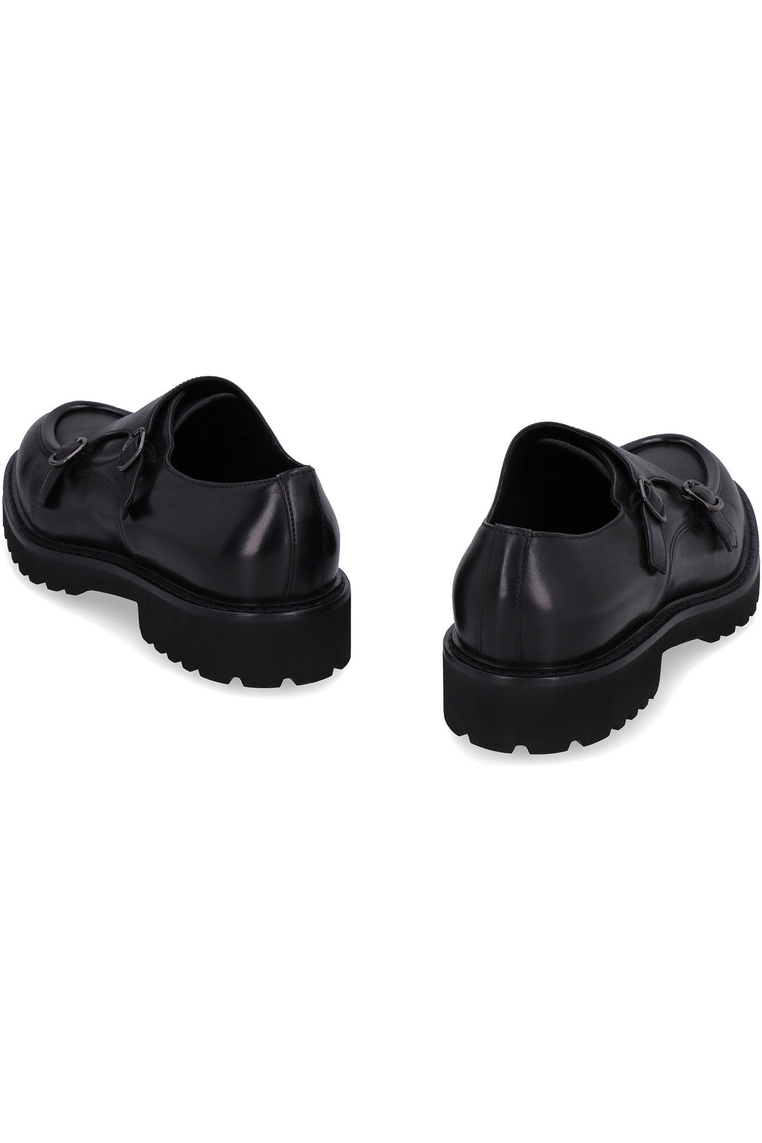 Doucal's-OUTLET-SALE-Leather monk-strap shoes-ARCHIVIST