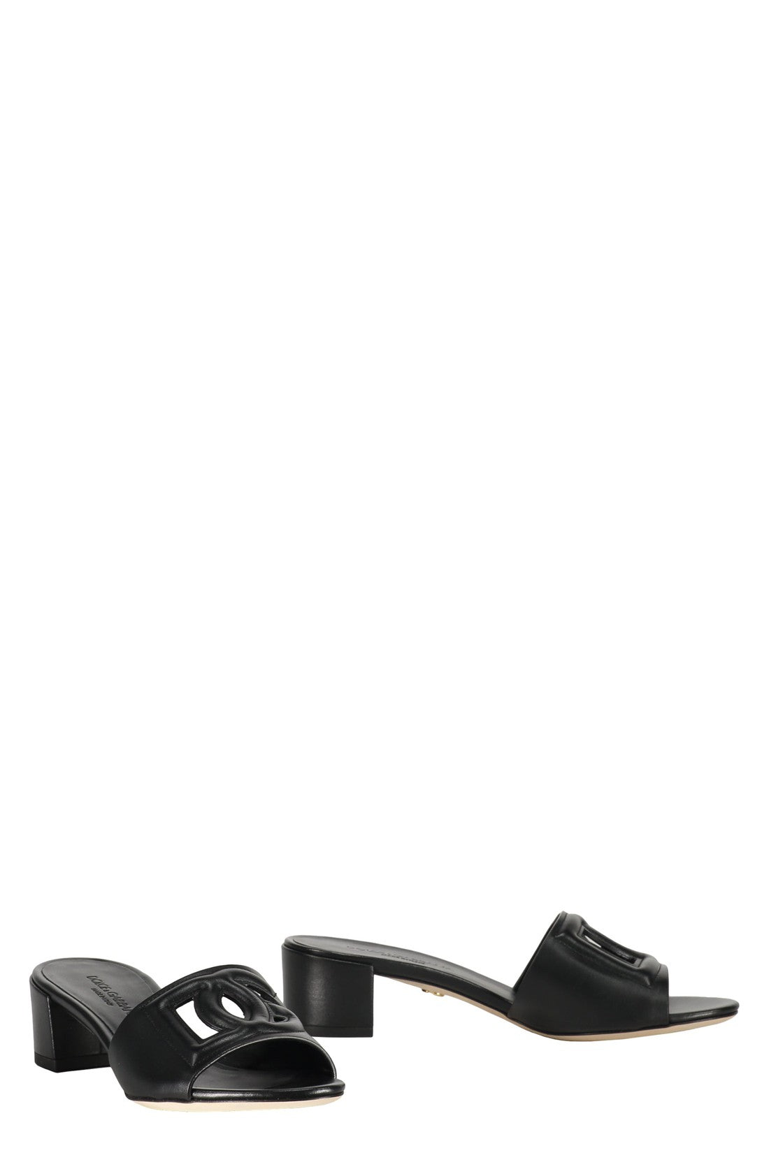 Dolce & Gabbana-OUTLET-SALE-Leather mules-ARCHIVIST