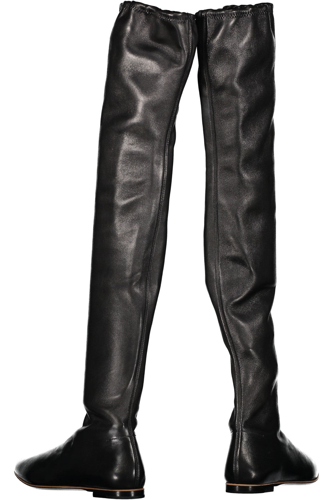 Bottega Veneta-OUTLET-SALE-Leather over-the-knee boots-ARCHIVIST