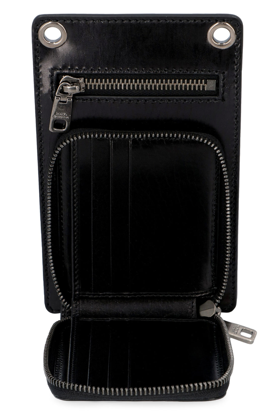 Dolce & Gabbana-OUTLET-SALE-Leather phone-bag-ARCHIVIST