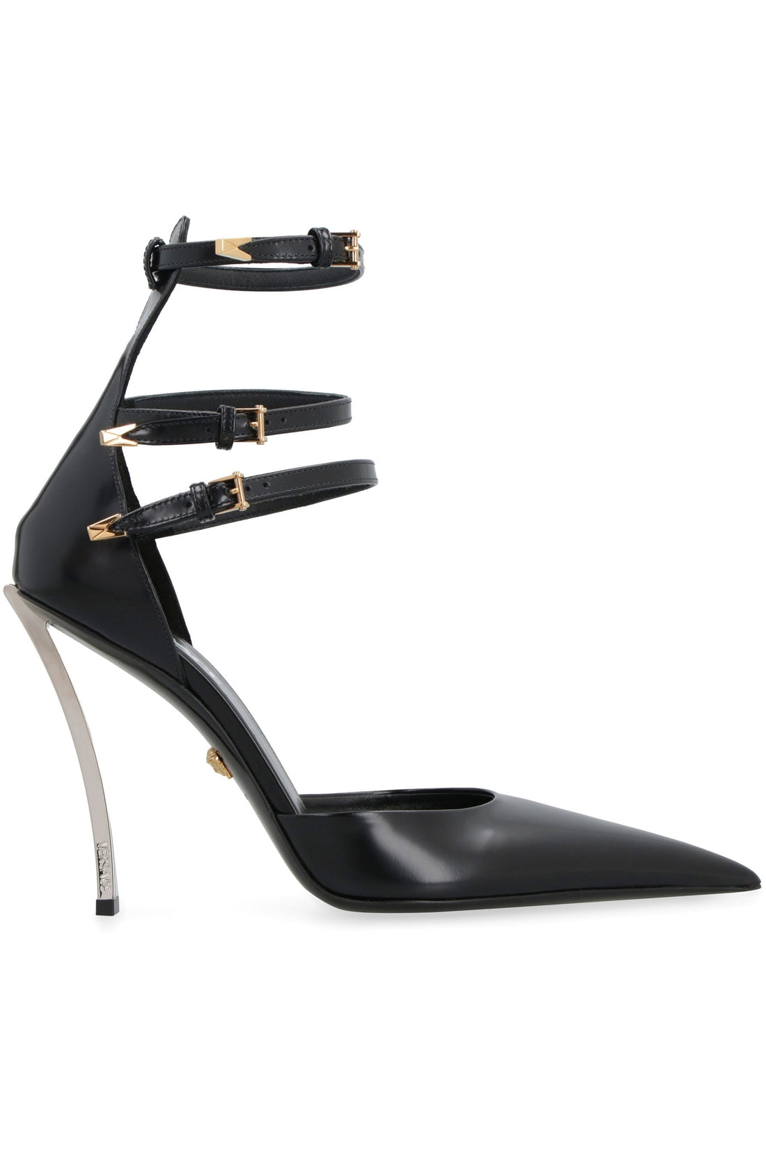 Black and white versace heels deals