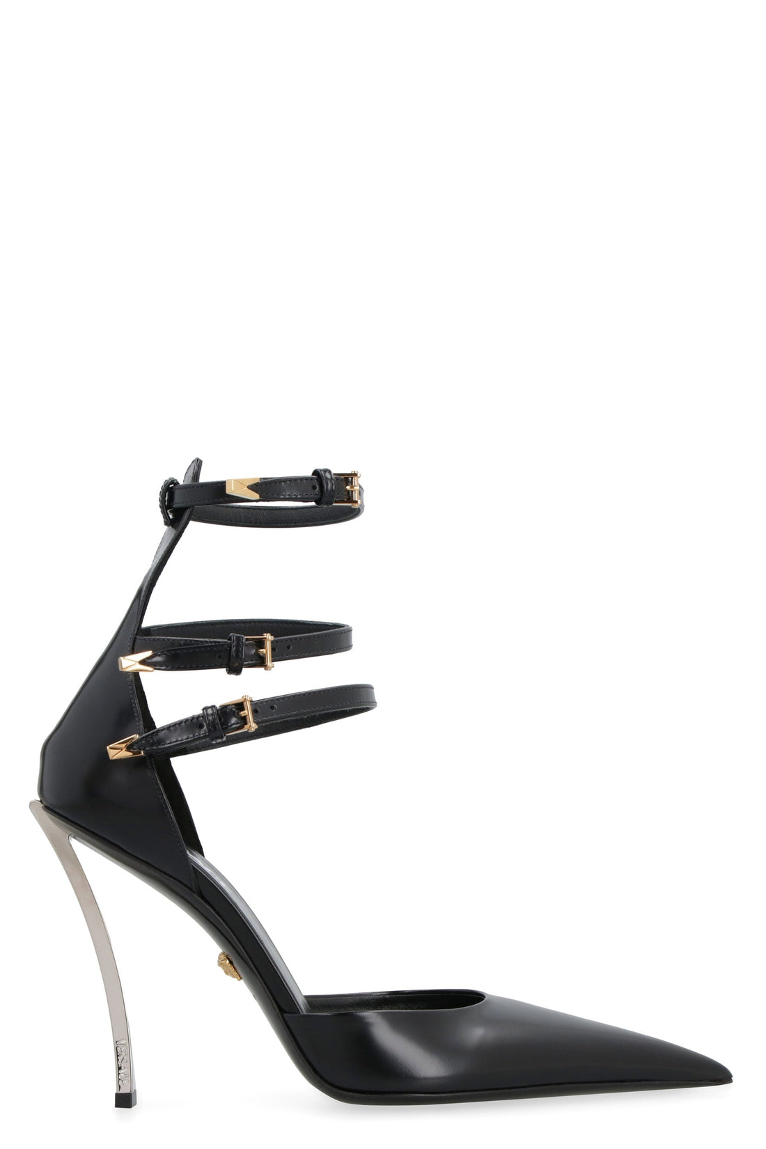 Versace-OUTLET-SALE-Leather pointy-toe pumps-ARCHIVIST