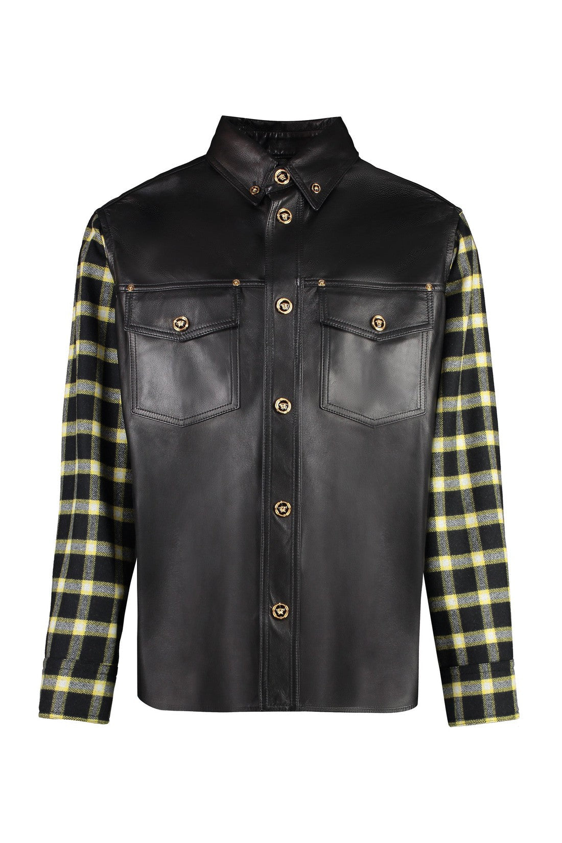 Versace-OUTLET-SALE-Leather shirt-ARCHIVIST