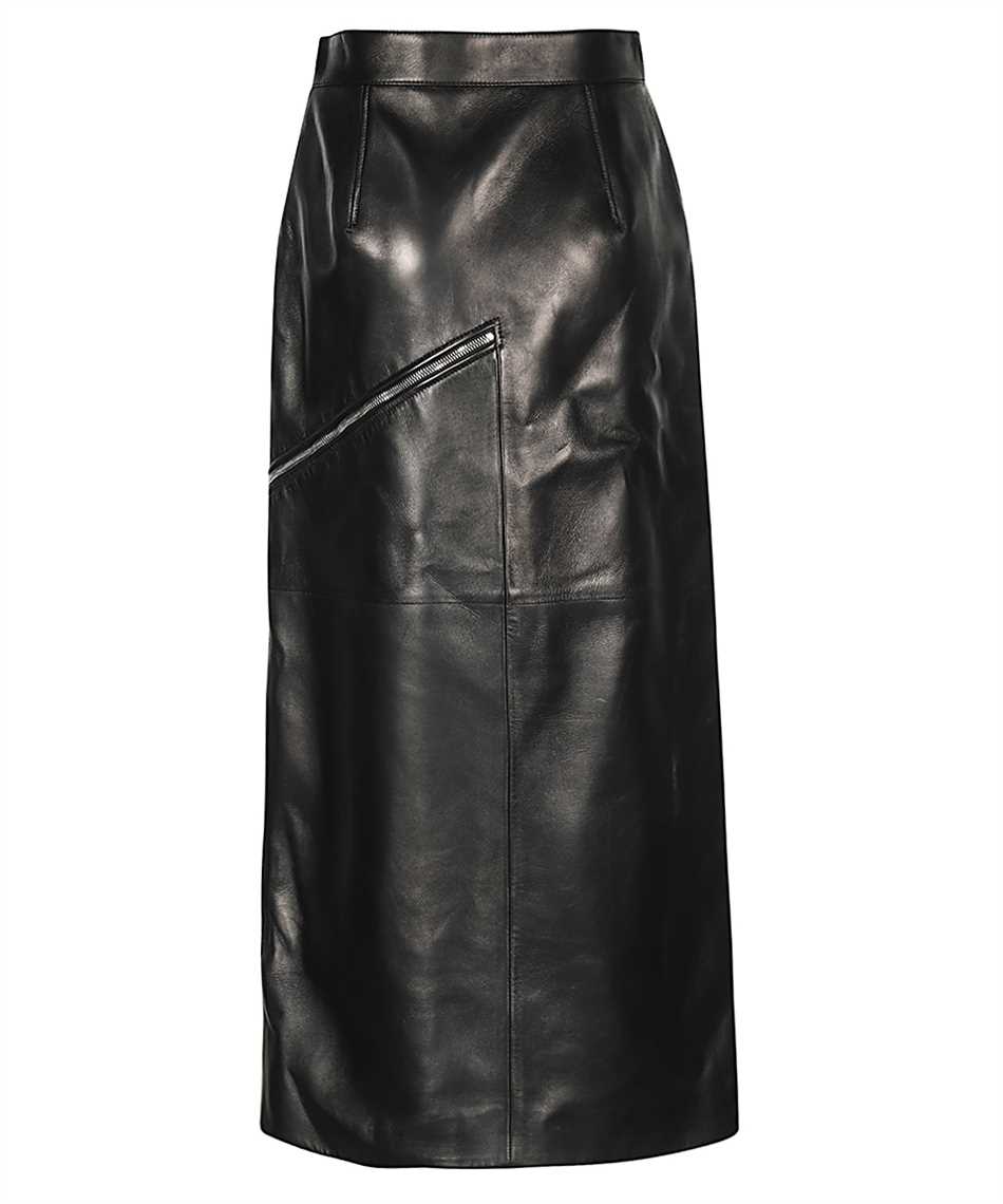 Alexander McQueen-OUTLET-SALE-Leather skirt-ARCHIVIST