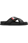 Thom Browne-OUTLET-SALE-Leather slides-ARCHIVIST