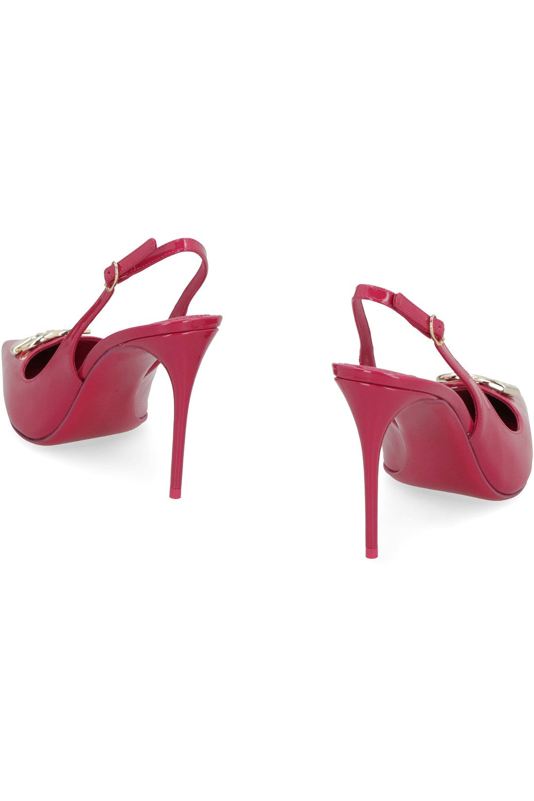 Dolce & Gabbana-OUTLET-SALE-Leather slingback pumps-ARCHIVIST
