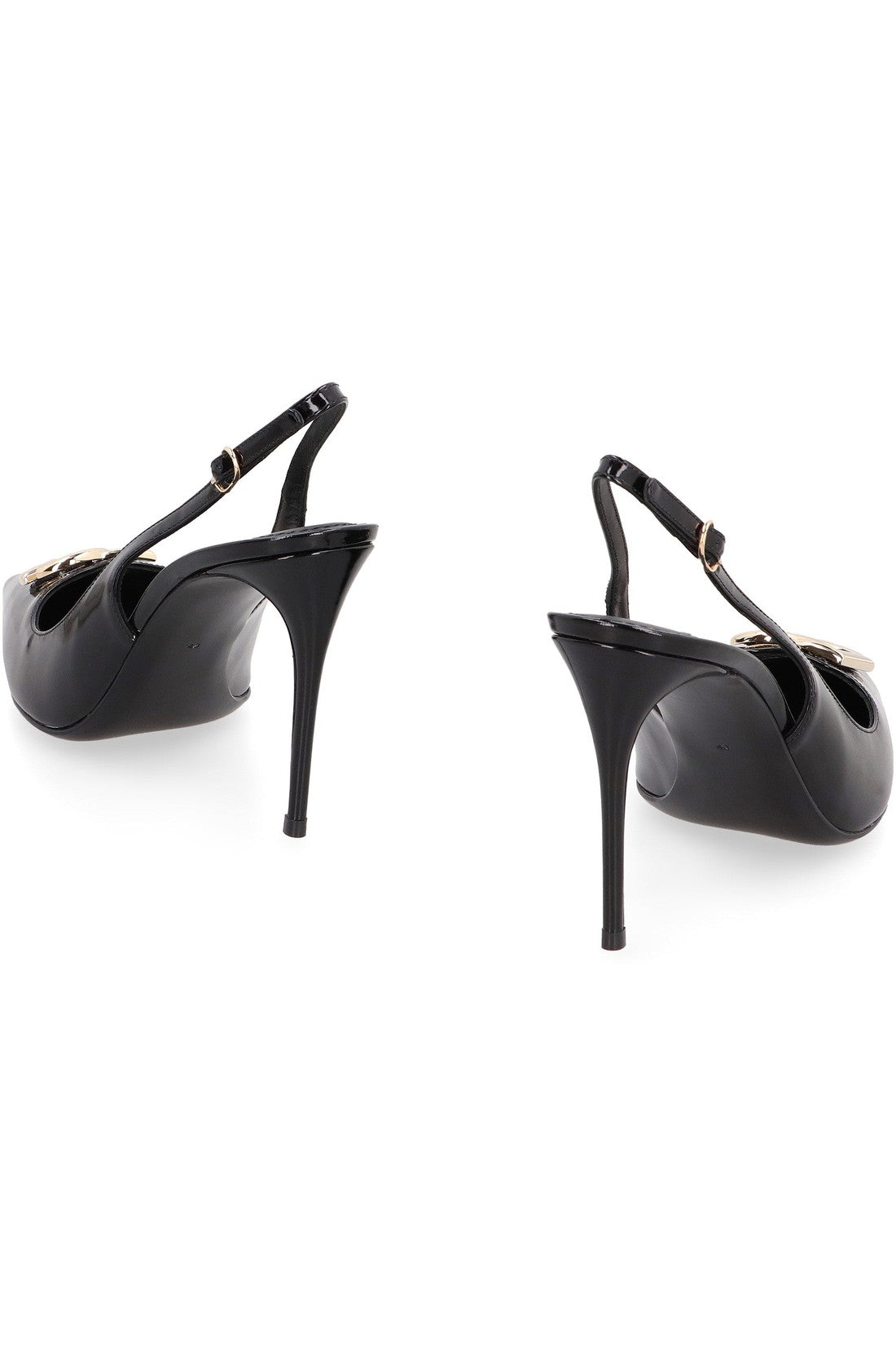 Dolce & Gabbana-OUTLET-SALE-Leather slingback pumps-ARCHIVIST