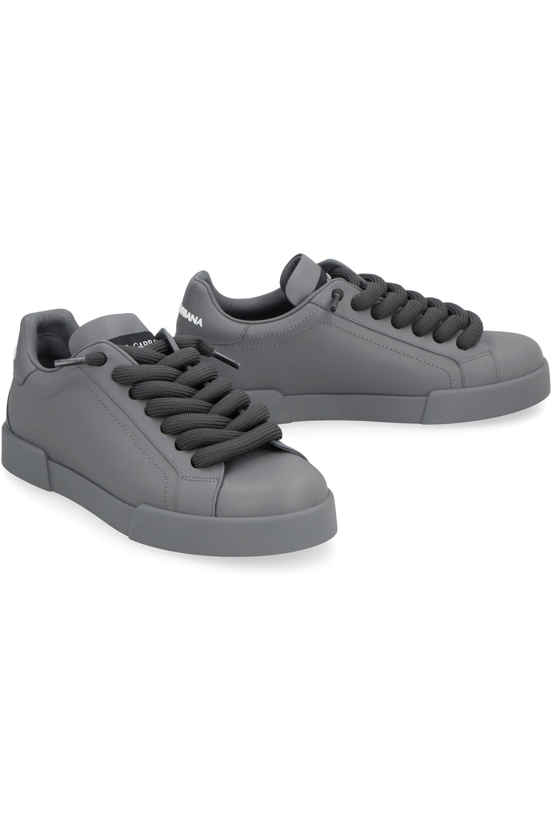 Dolce & Gabbana-OUTLET-SALE-Leather sneakers-ARCHIVIST