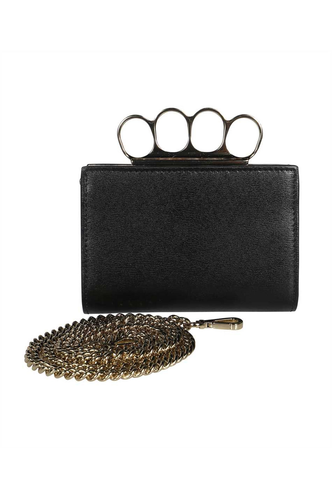 Alexander McQueen-OUTLET-SALE-Leather wallet on chain-ARCHIVIST