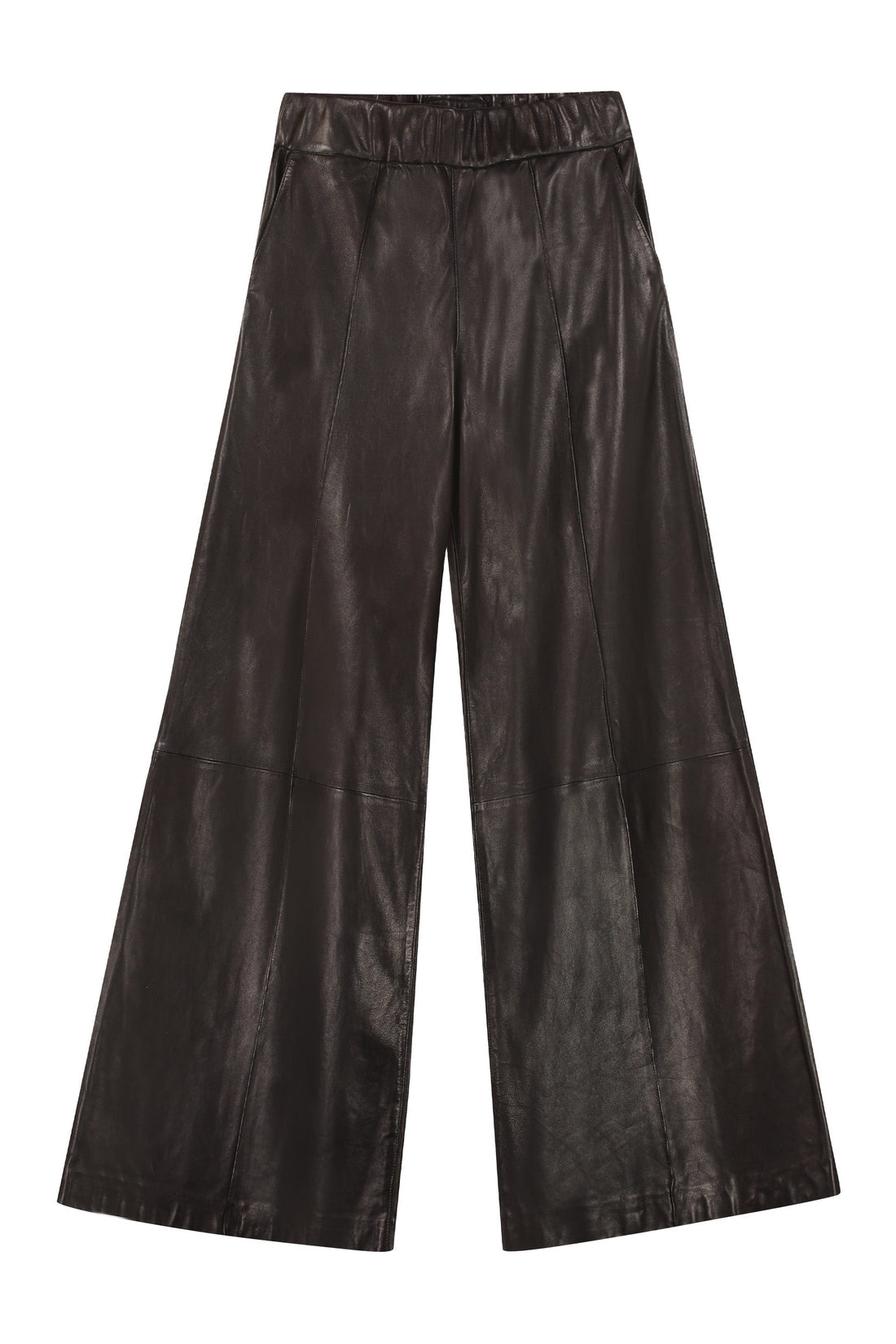 SPRWMN-OUTLET-SALE-Leather wide-leg trousers-ARCHIVIST