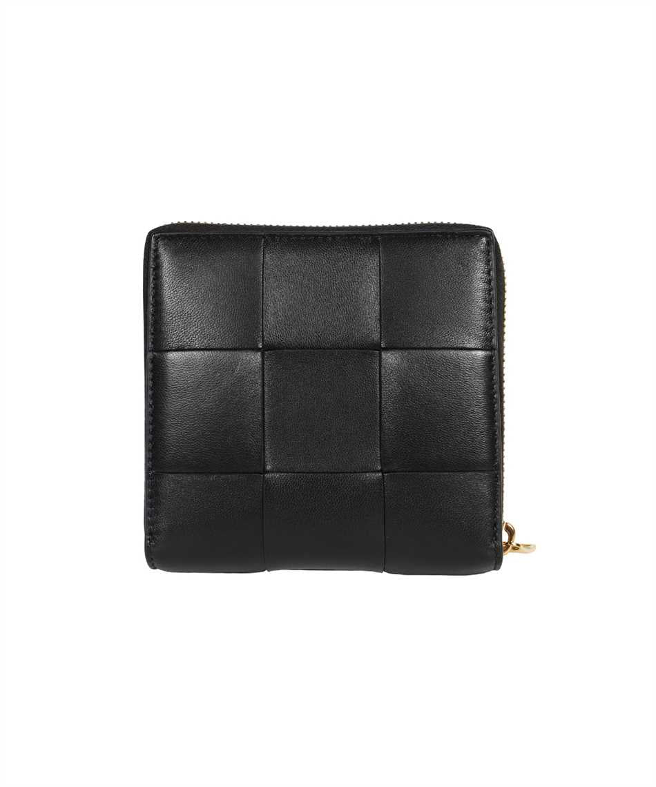 Bottega Veneta-OUTLET-SALE-Leather zip around wallet-ARCHIVIST