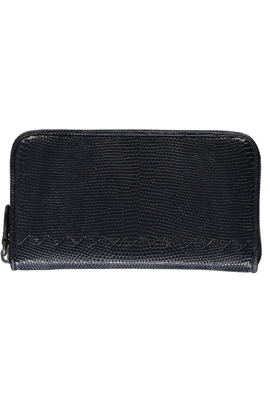 Bottega Veneta-OUTLET-SALE-Leather zip-around wallet-ARCHIVIST