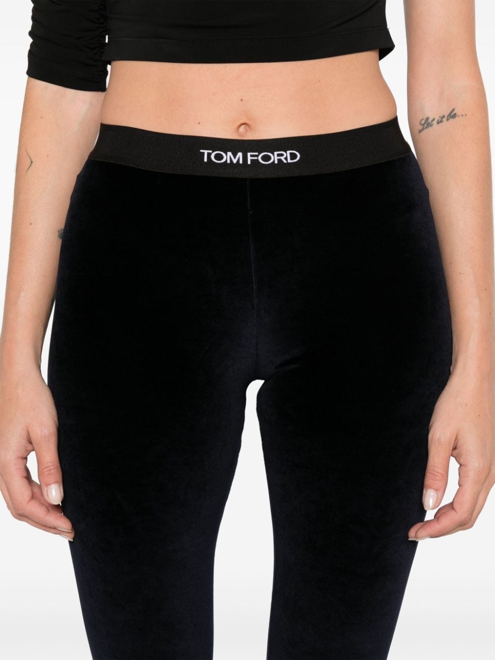 Tom Ford-OUTLET-SALE-Leggings BLAU-ARCHIVIST