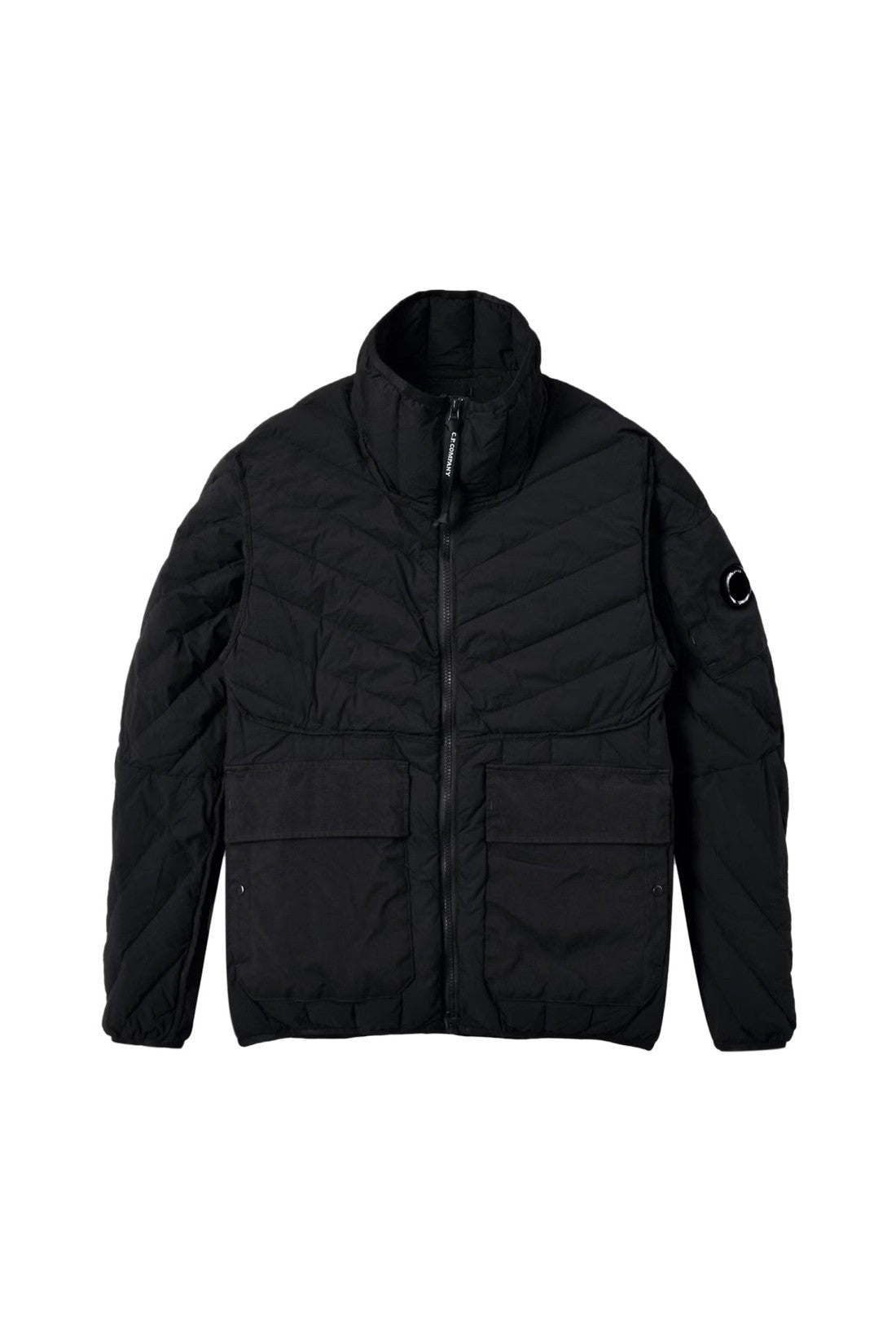 C.P. Company-OUTLET-SALE-Lens Logo Monobloque Down Jacket-ARCHIVIST