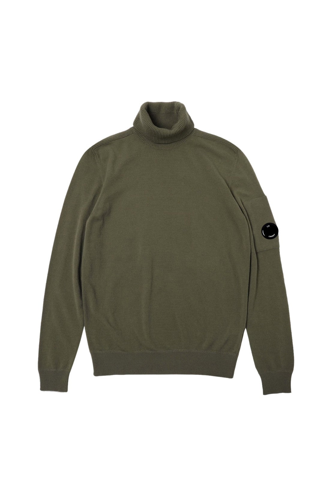 C.P. Company-OUTLET-SALE-Lens Logo Patch Turtleneck Sweater-ARCHIVIST