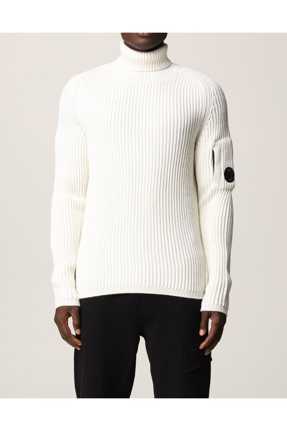 C.P. Company-OUTLET-SALE-Lens Logo Turtleneck Sweater-ARCHIVIST