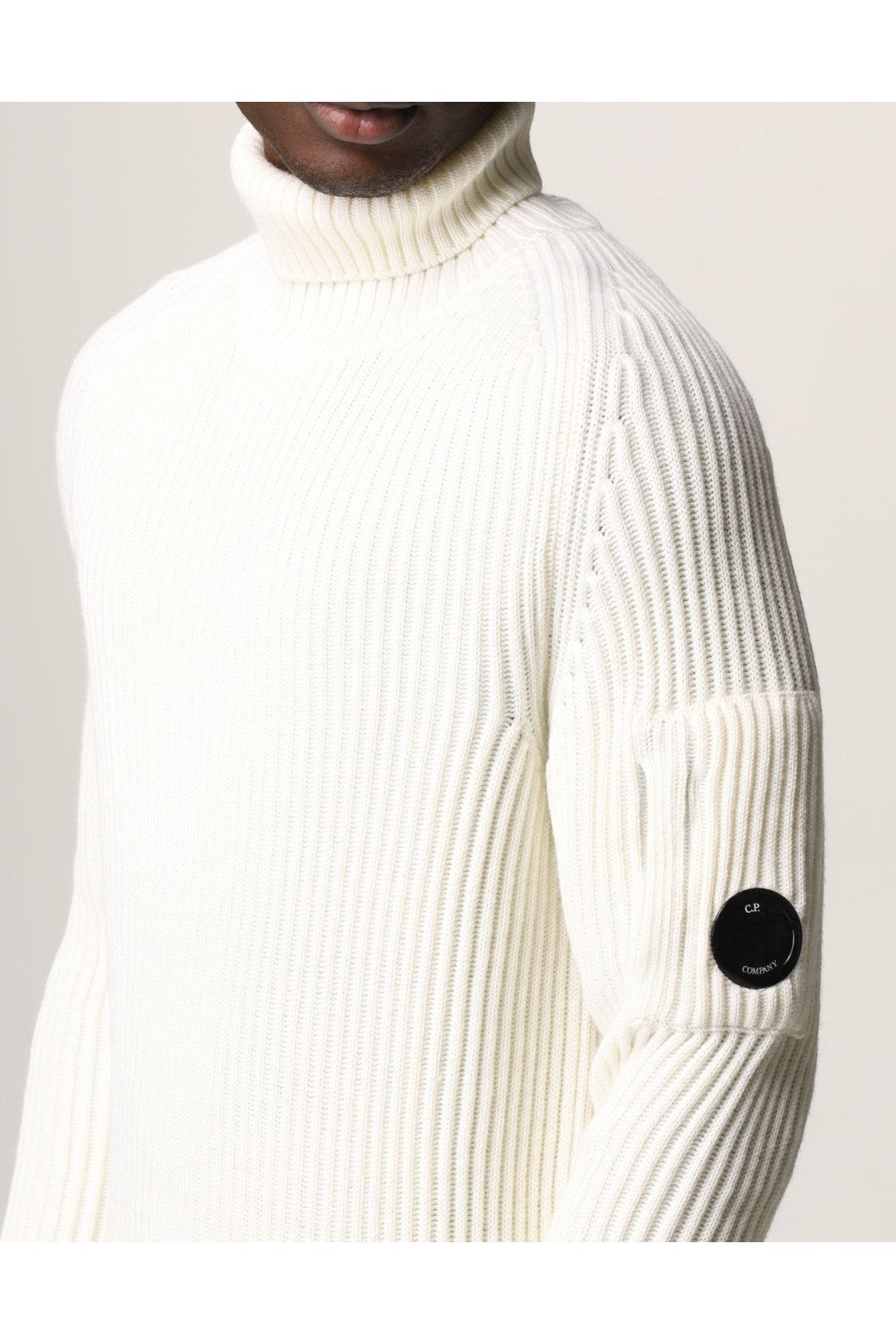 C.P. Company-OUTLET-SALE-Lens Logo Turtleneck Sweater-ARCHIVIST