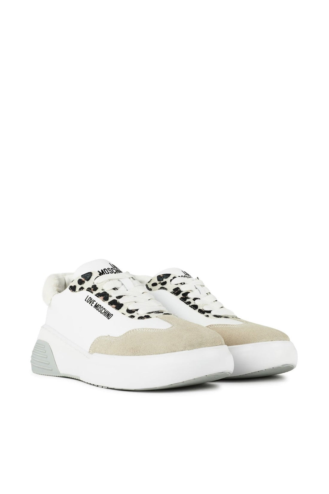 Moschino-OUTLET-SALE-Leopard Detail Chunky Sneakers-ARCHIVIST