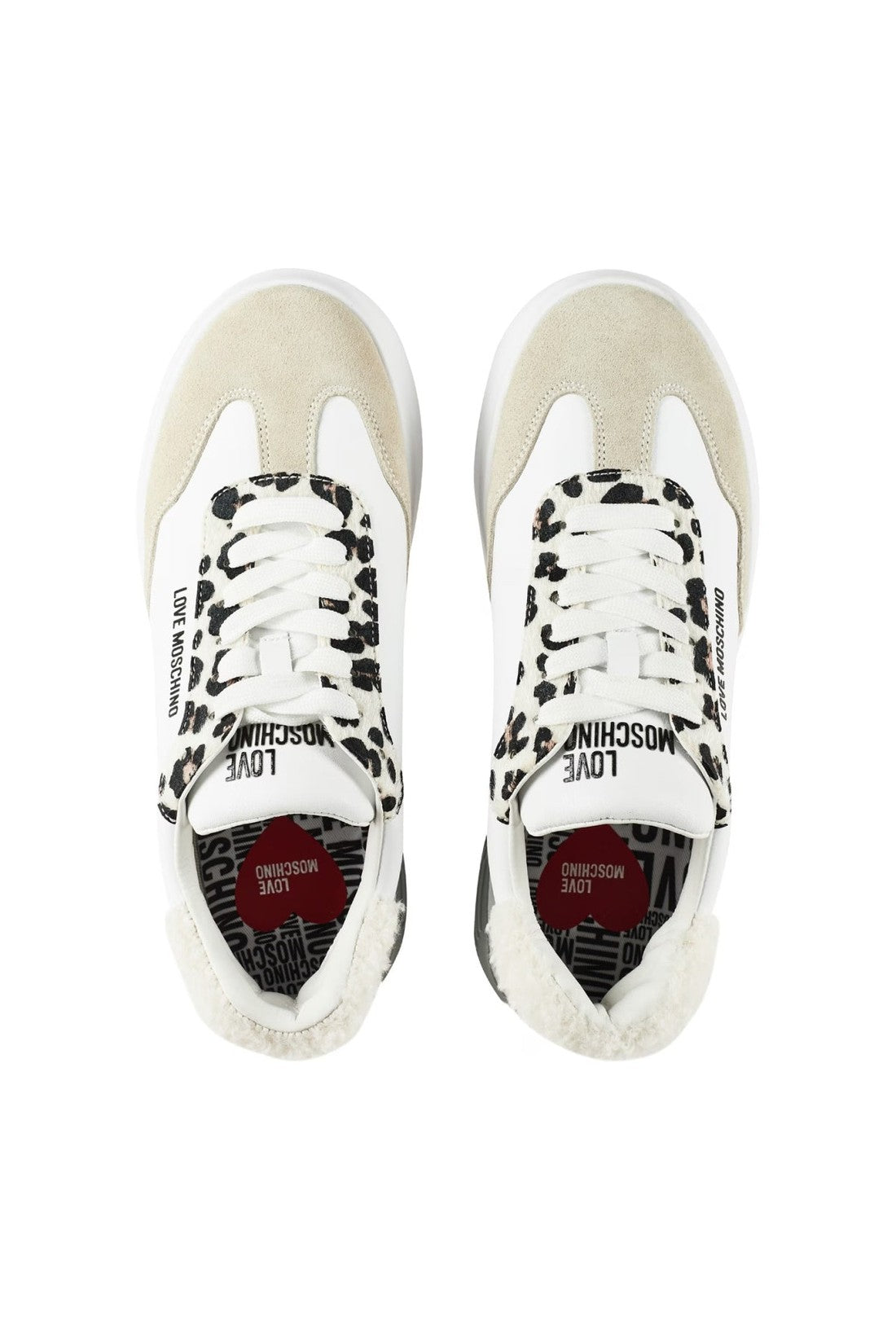 Moschino-OUTLET-SALE-Leopard Detail Chunky Sneakers-ARCHIVIST