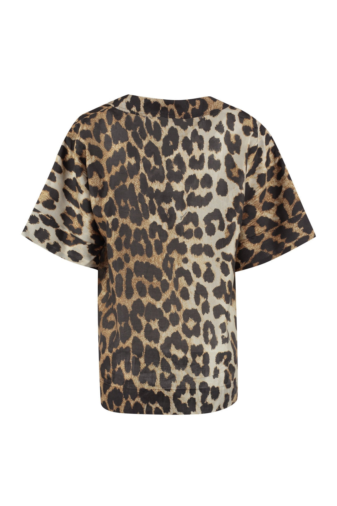 GANNI-OUTLET-SALE-Leopard print shirt-ARCHIVIST