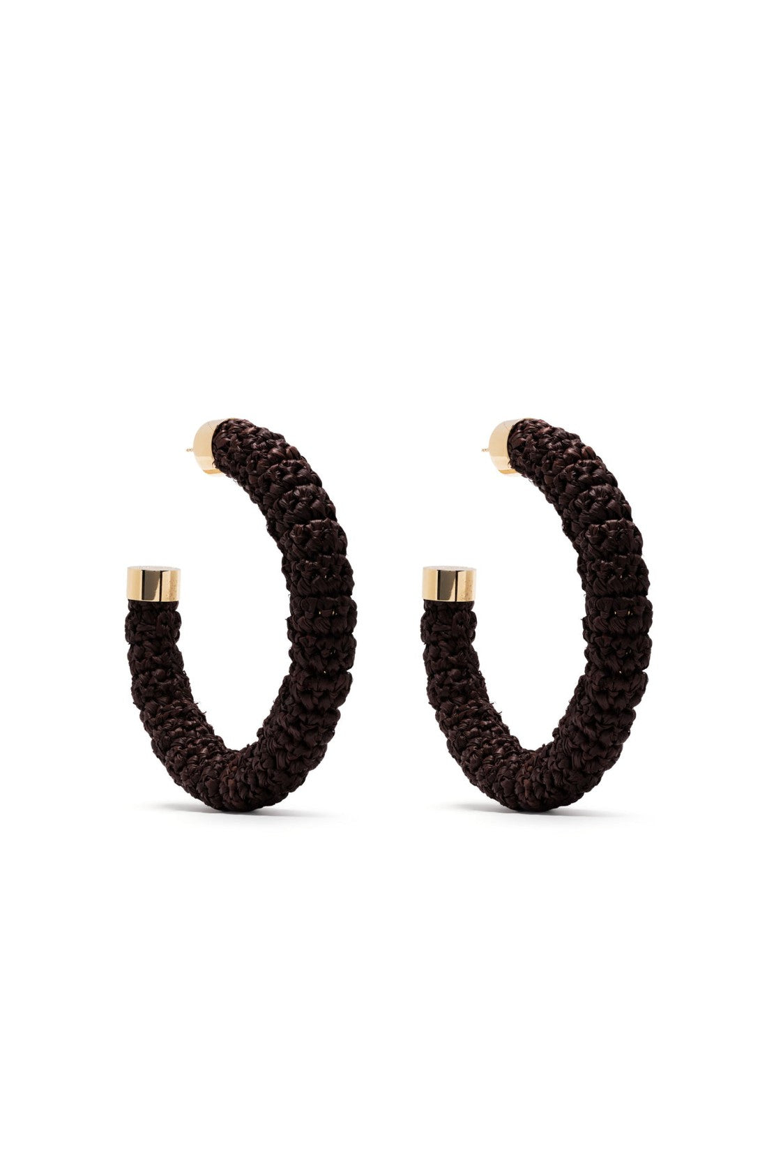 Jacquemus-OUTLET-SALE-Les CrÃ©oles Raphia Hoop Earrings-ARCHIVIST