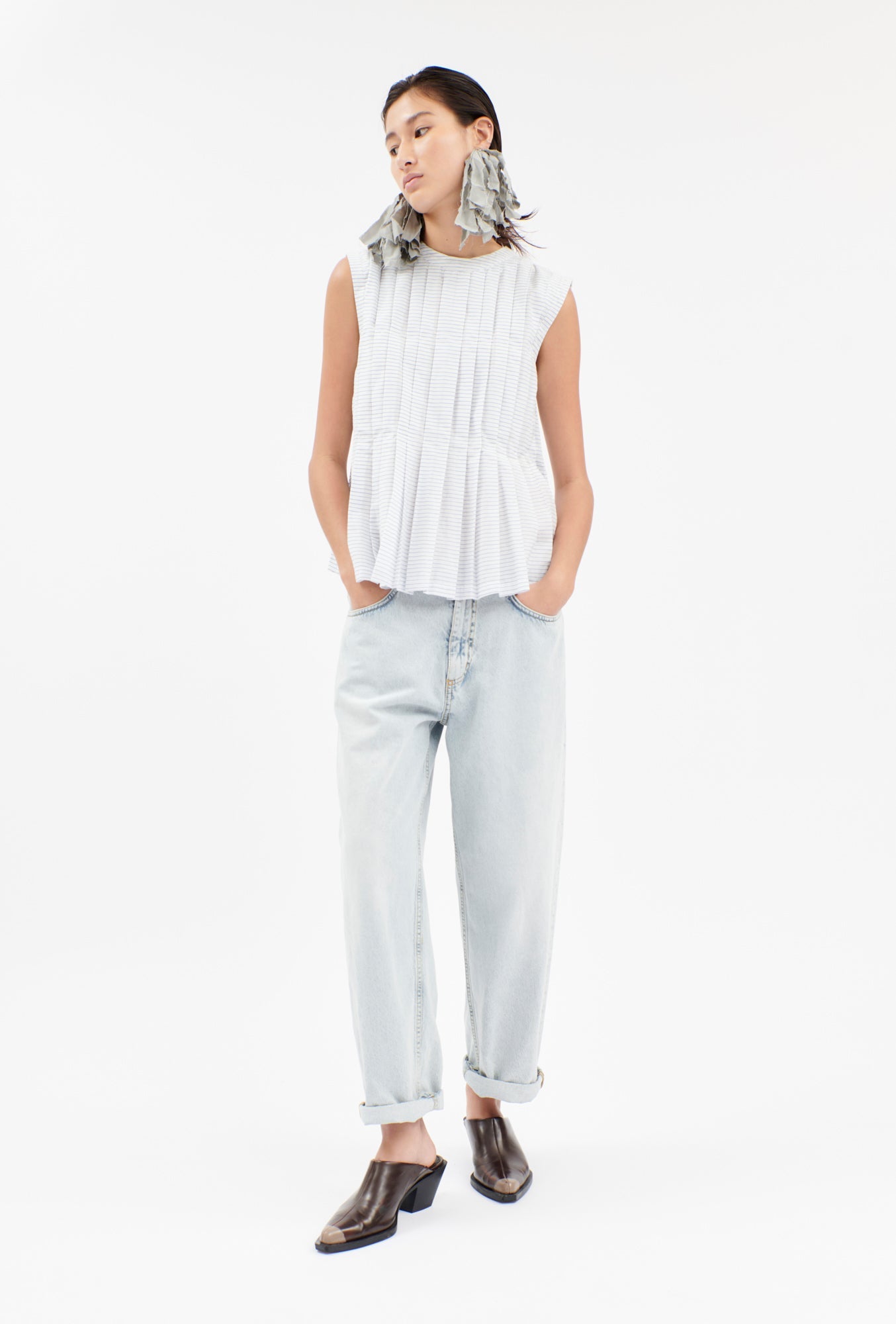 Odeeh-Light Cotton Stripes Bluse, Blue/White-Hemden & Blusen-Black-Deal-Outlet-by-ARCHIVIST