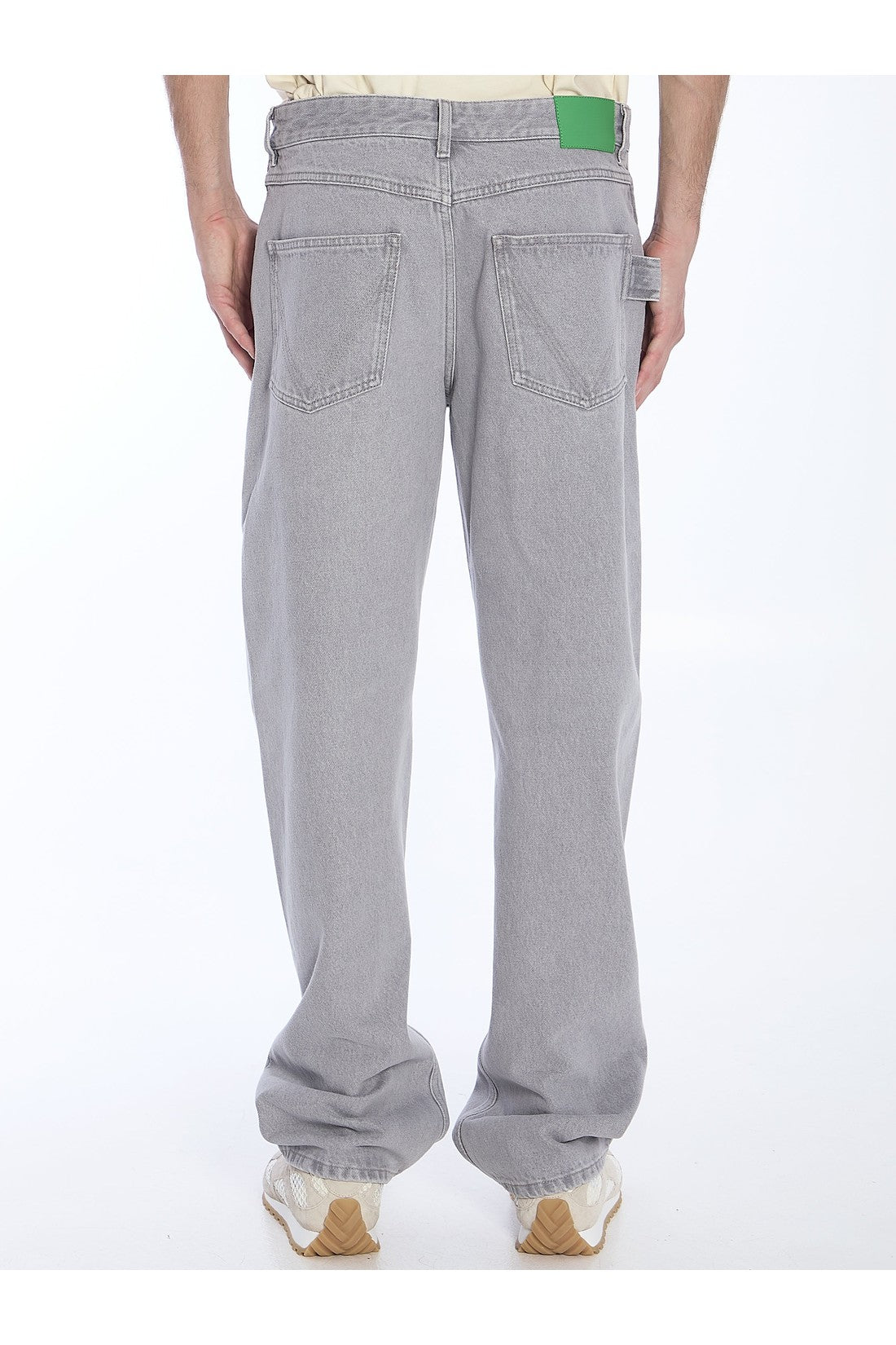 BOTTEGA VENETA-OUTLET-SALE-Light Grey denim jeans-ARCHIVIST