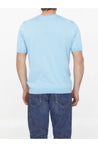 JOHN SMEDLEY-OUTLET-SALE-Light-blue cotton jumper-ARCHIVIST