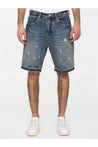 PURPLE BRAND-OUTLET-SALE-Light-blue denim bermuda shorts-ARCHIVIST