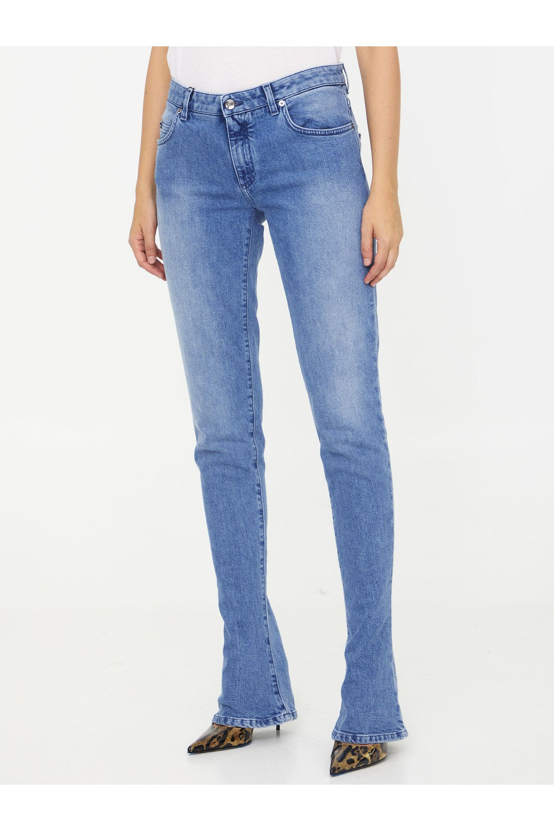 Dolce&Gabbana-OUTLET-SALE-Light-blue denim jeans-ARCHIVIST