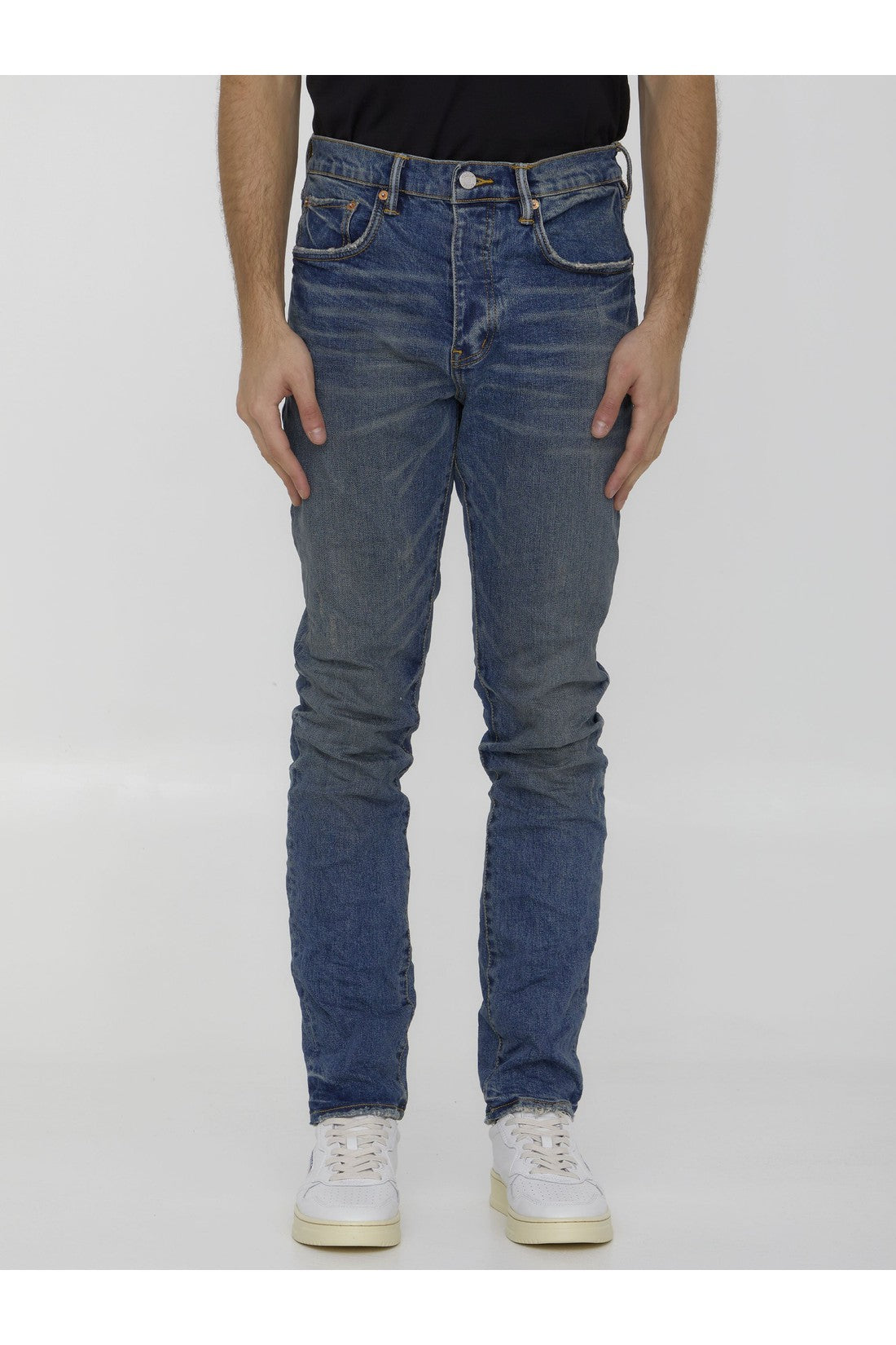 Purple Brand-OUTLET-SALE-Light-blue denim jeans-ARCHIVIST