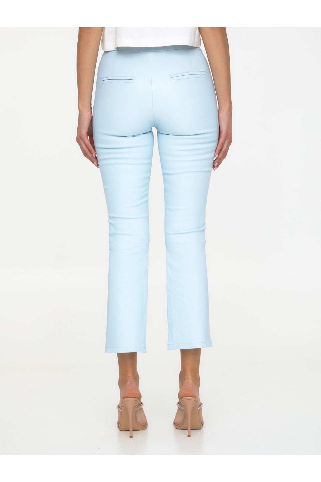 ARMA-OUTLET-SALE-Light-blue leather pants-ARCHIVIST