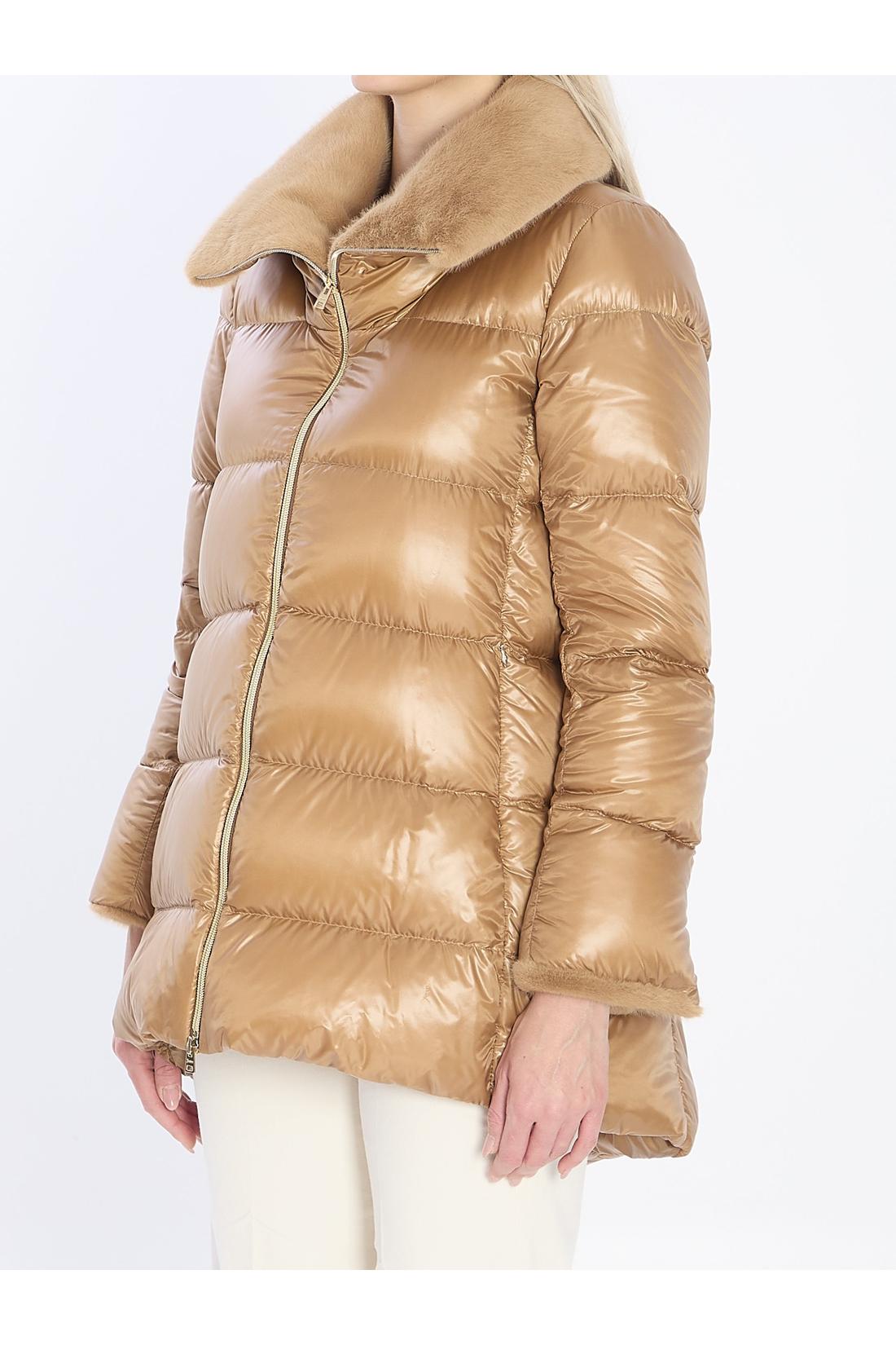 Herno-OUTLET-SALE-Light puffer with collar fur-ARCHIVIST