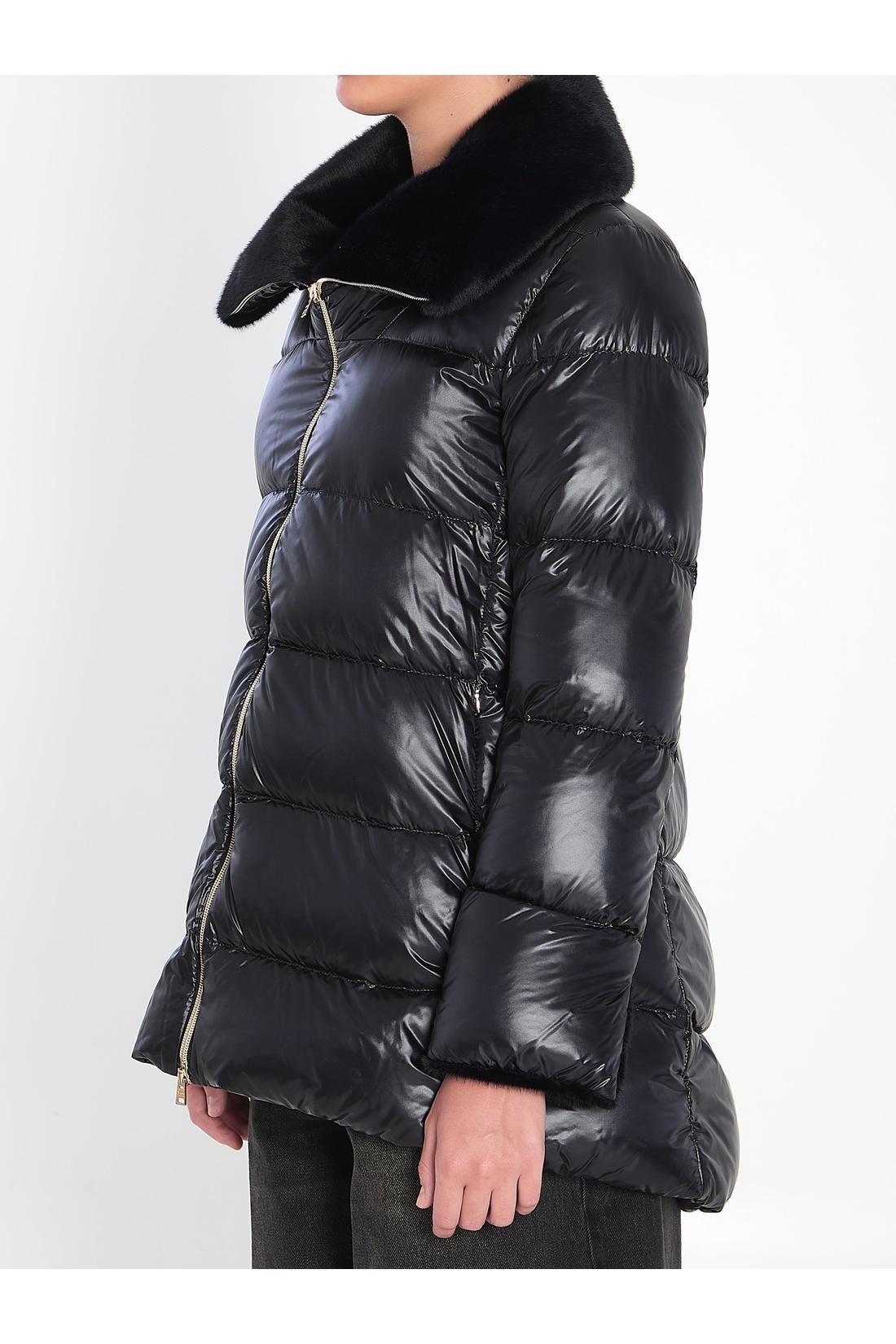 Herno-OUTLET-SALE-Light puffer with collar fur-ARCHIVIST