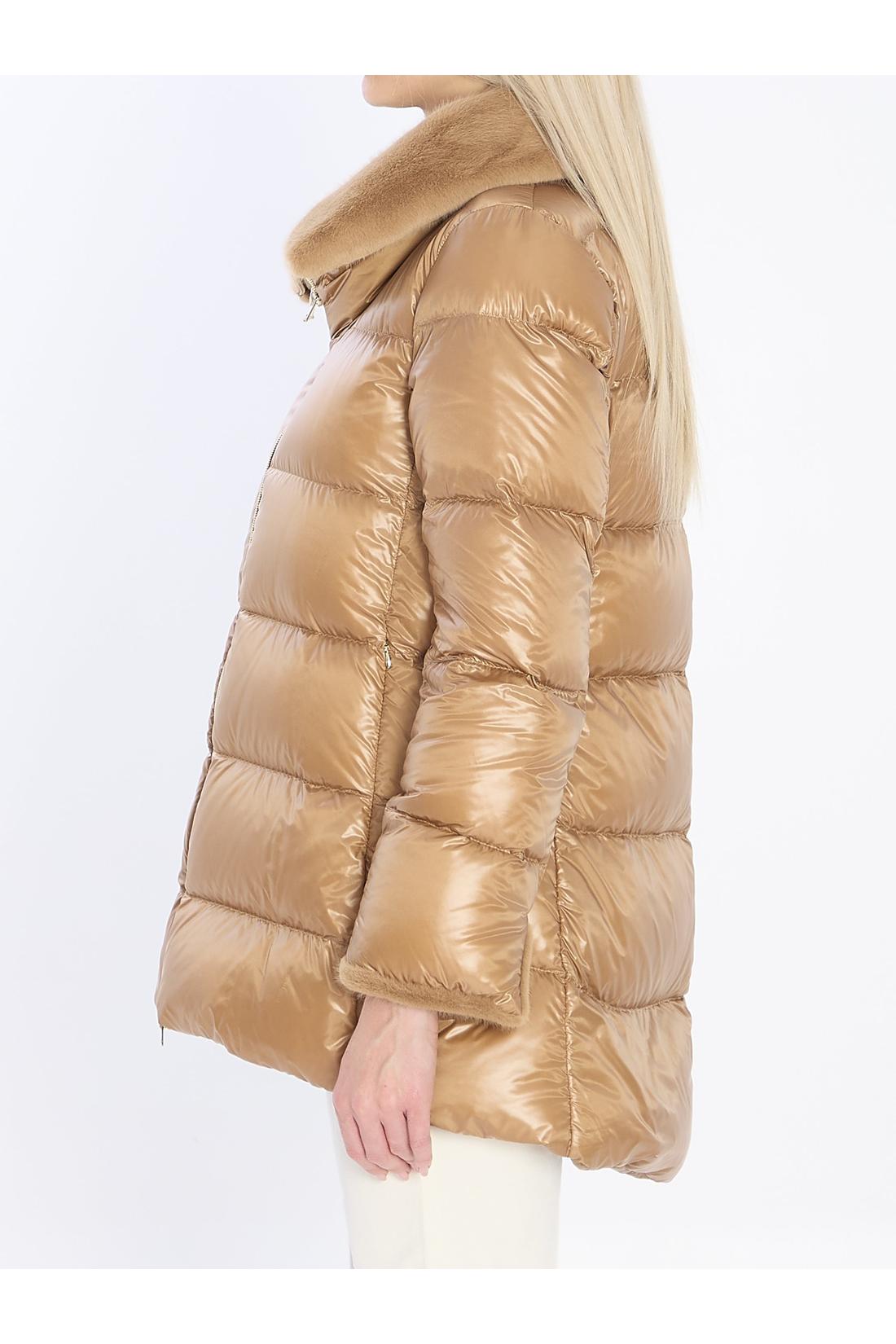 Herno-OUTLET-SALE-Light puffer with collar fur-ARCHIVIST