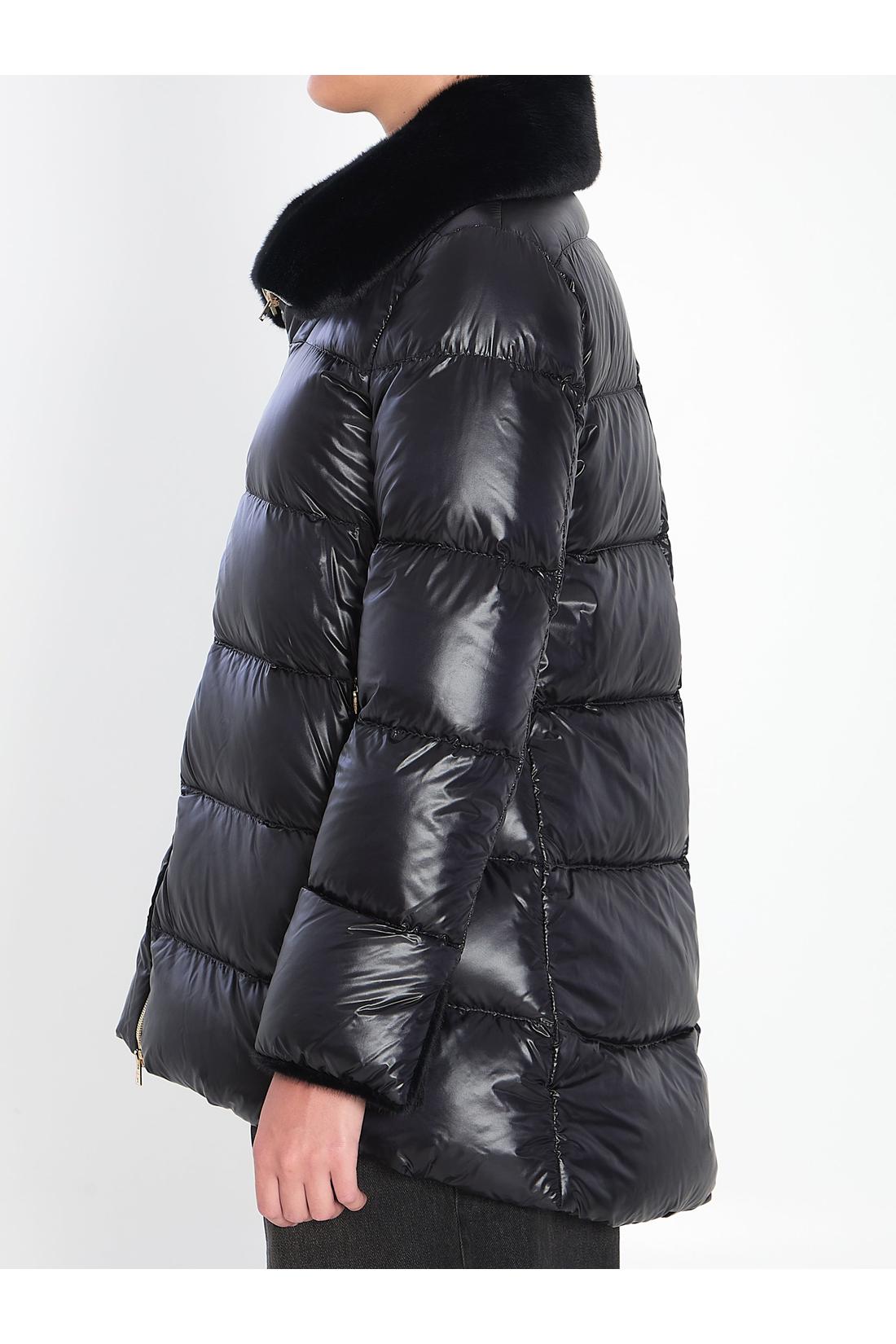Herno-OUTLET-SALE-Light puffer with collar fur-ARCHIVIST