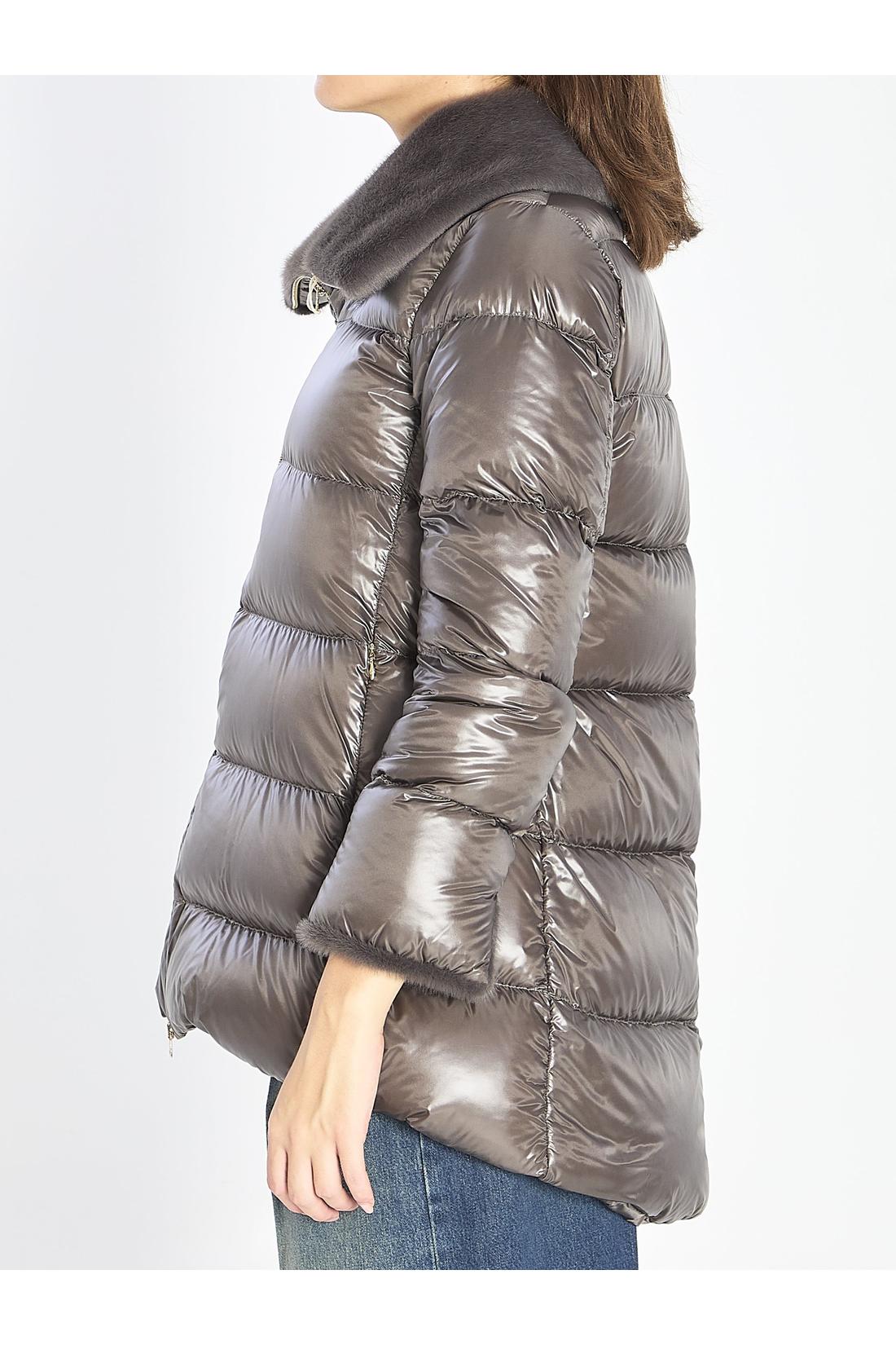 Herno-OUTLET-SALE-Light puffer with collar fur-ARCHIVIST