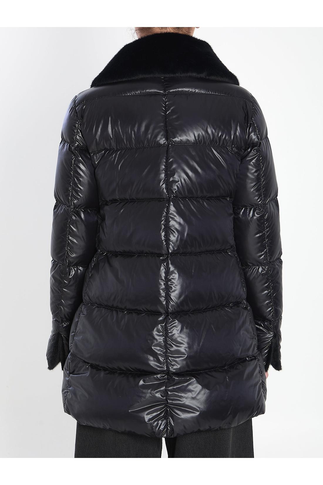 Herno-OUTLET-SALE-Light puffer with collar fur-ARCHIVIST