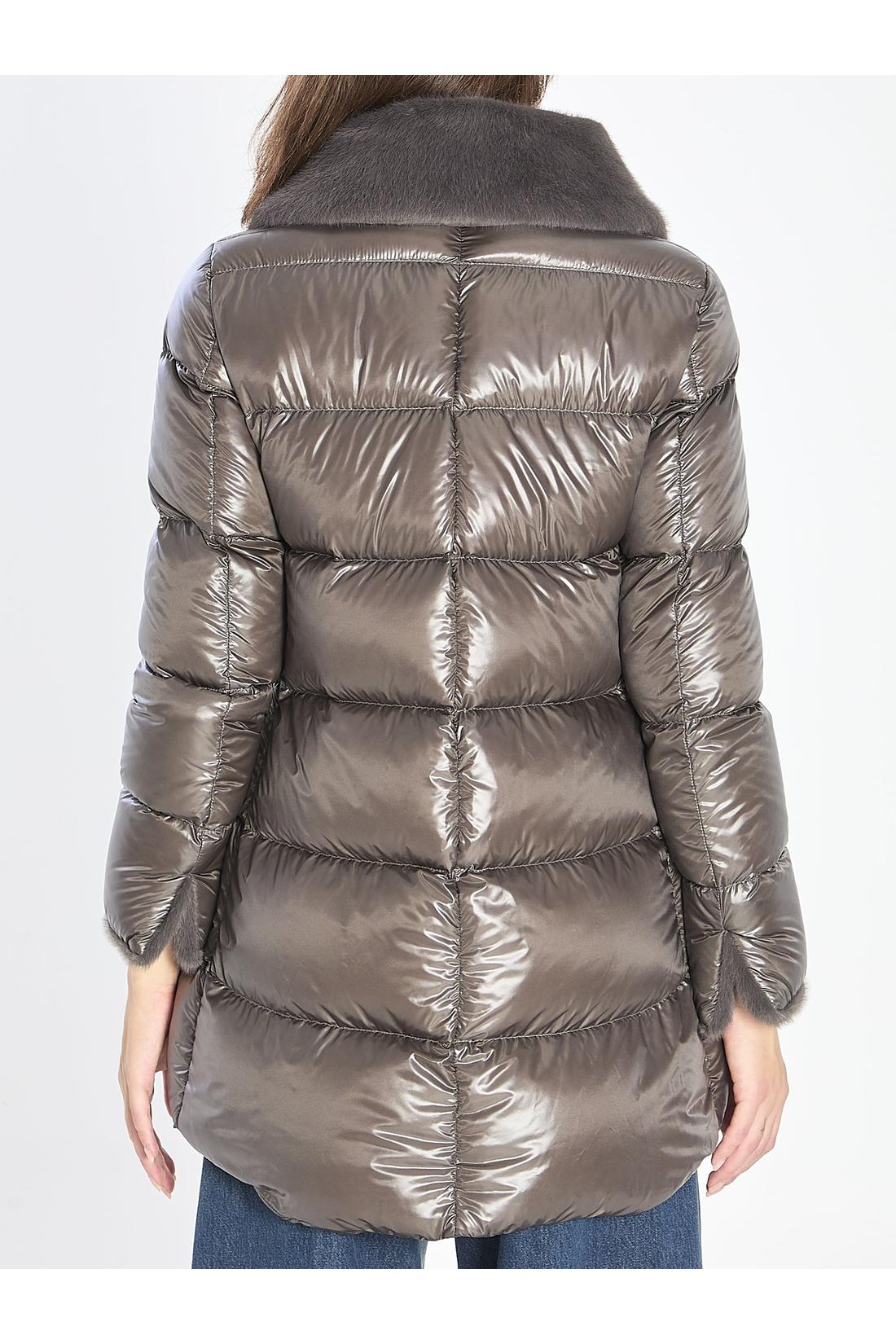 Herno-OUTLET-SALE-Light puffer with collar fur-ARCHIVIST