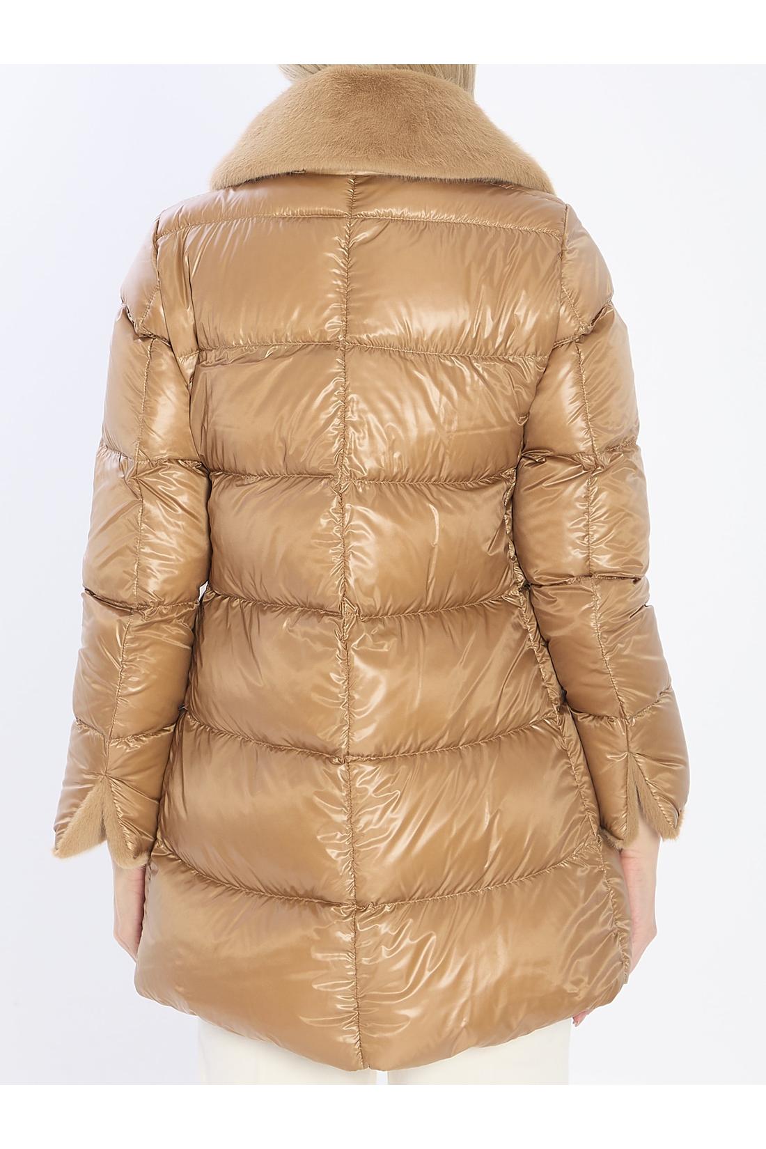 Herno-OUTLET-SALE-Light puffer with collar fur-ARCHIVIST