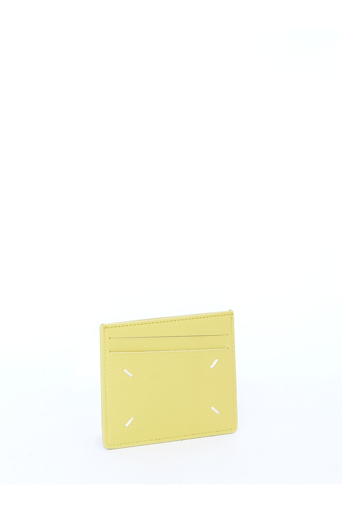 MAISON MARGIELA-OUTLET-SALE-Lime leather cardholder-ARCHIVIST