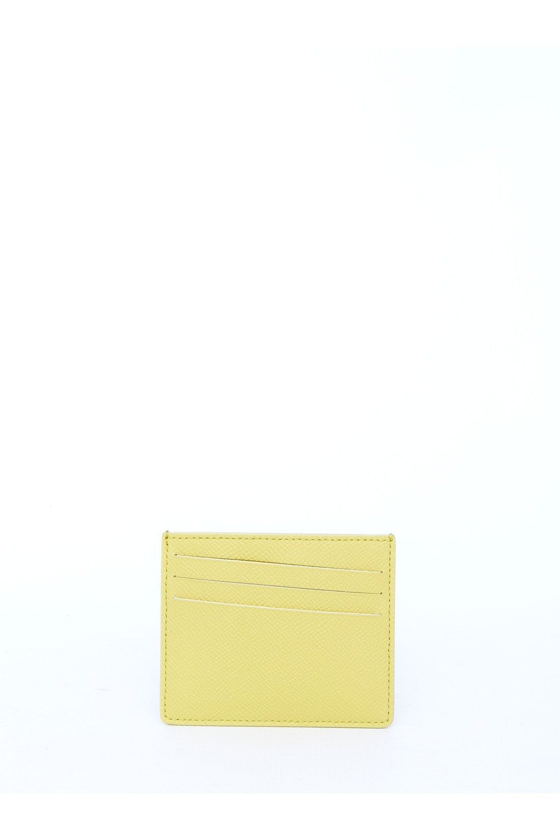 MAISON MARGIELA-OUTLET-SALE-Lime leather cardholder-ARCHIVIST