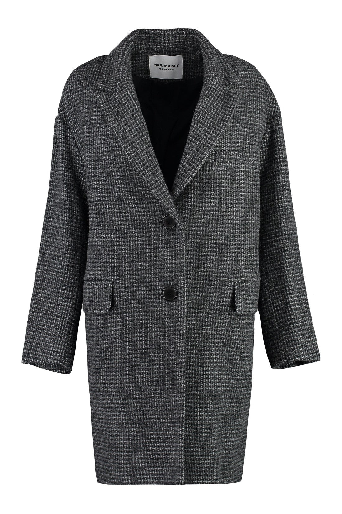 Isabel Marant Étoile-OUTLET-SALE-Limiza single-breasted wool coat-ARCHIVIST