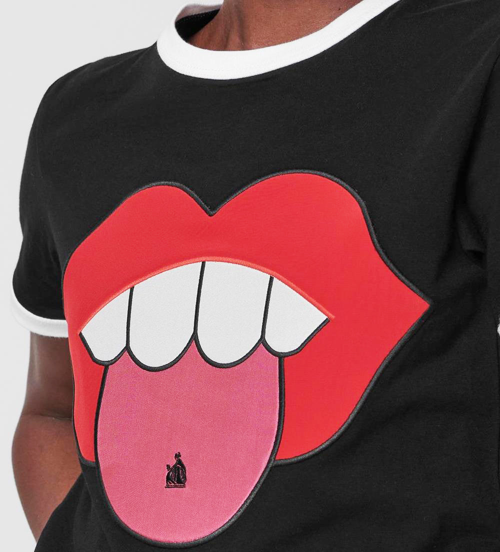 Lanvin-OUTLET-SALE-Lips Logo T-Shirt-ARCHIVIST