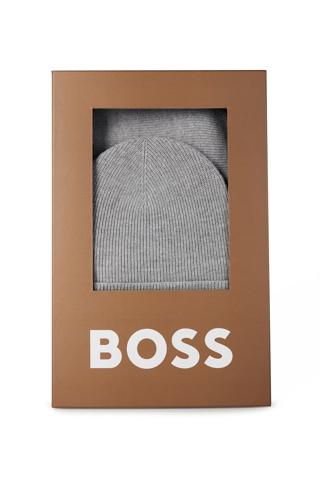 Hugo Boss-OUTLET-SALE-Livi Logo Beanie And Scarf Set-ARCHIVIST