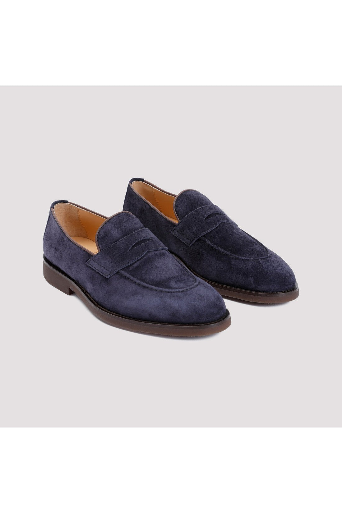 BRUNELLO CUCINELLI-OUTLET-SALE-Loafer Blau-ARCHIVIST