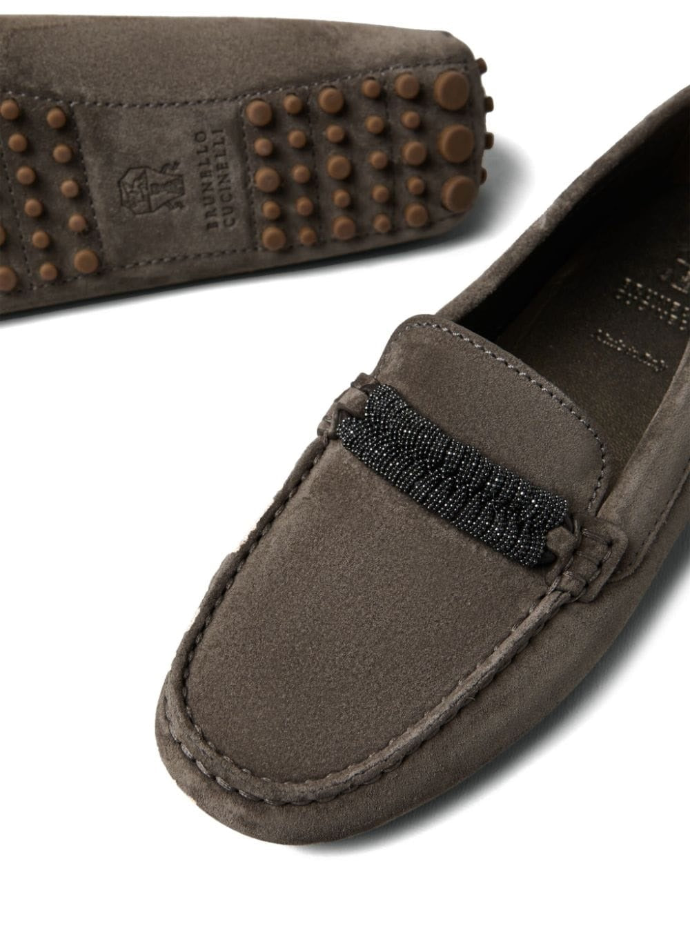 BRUNELLO CUCINELLI-OUTLET-SALE-Loafer Braun-ARCHIVIST