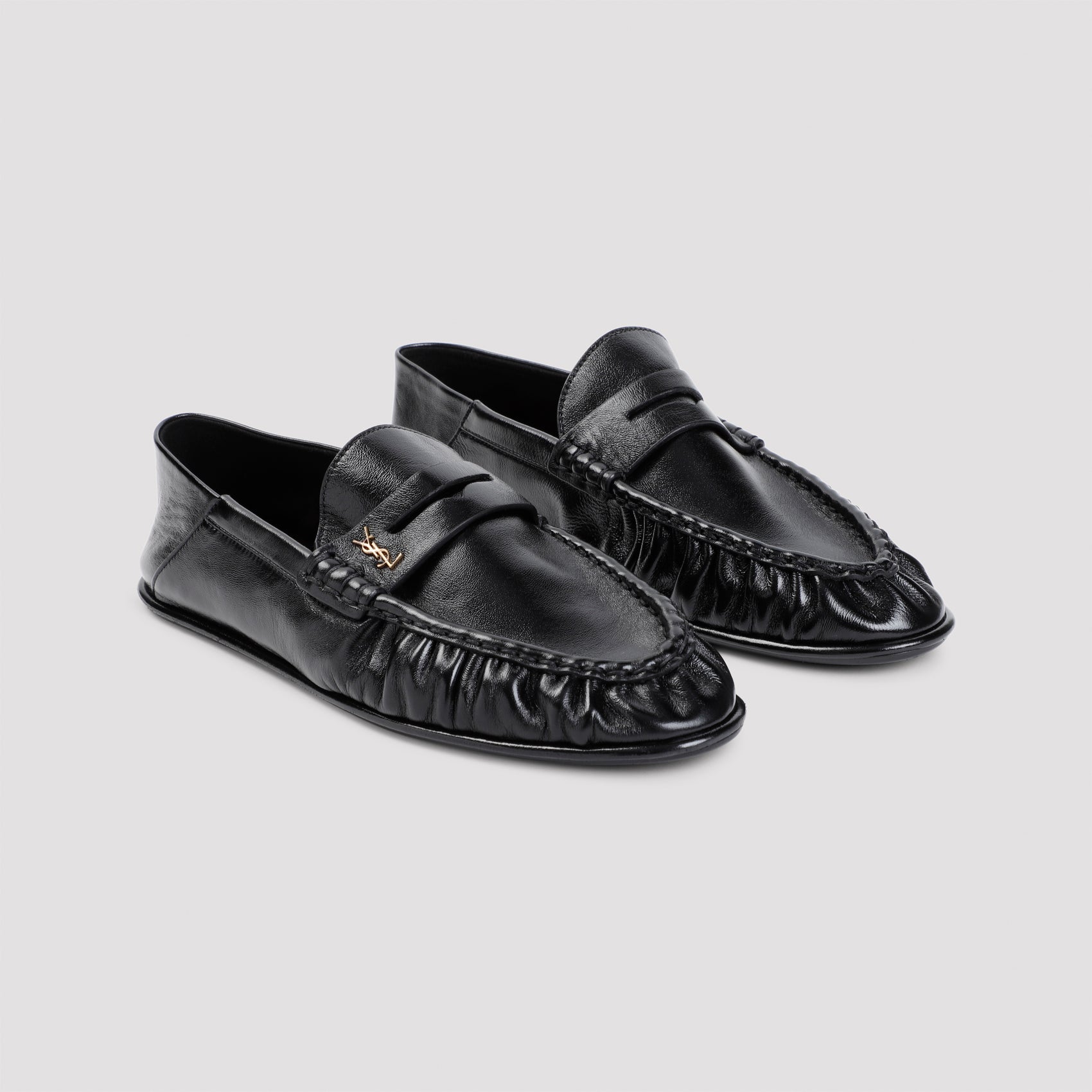 SAINT LAURENT-OUTLET-SALE-Loafer SCHWARZ-ARCHIVIST