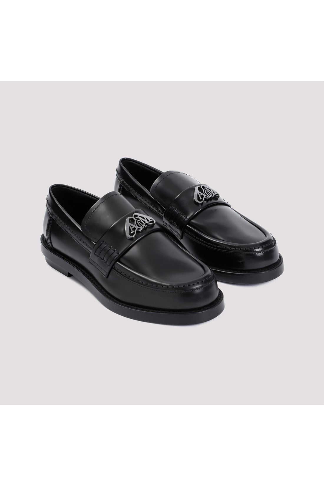 ALEXANDER MCQUEEN-OUTLET-SALE-Loafer Schwarz-ARCHIVIST