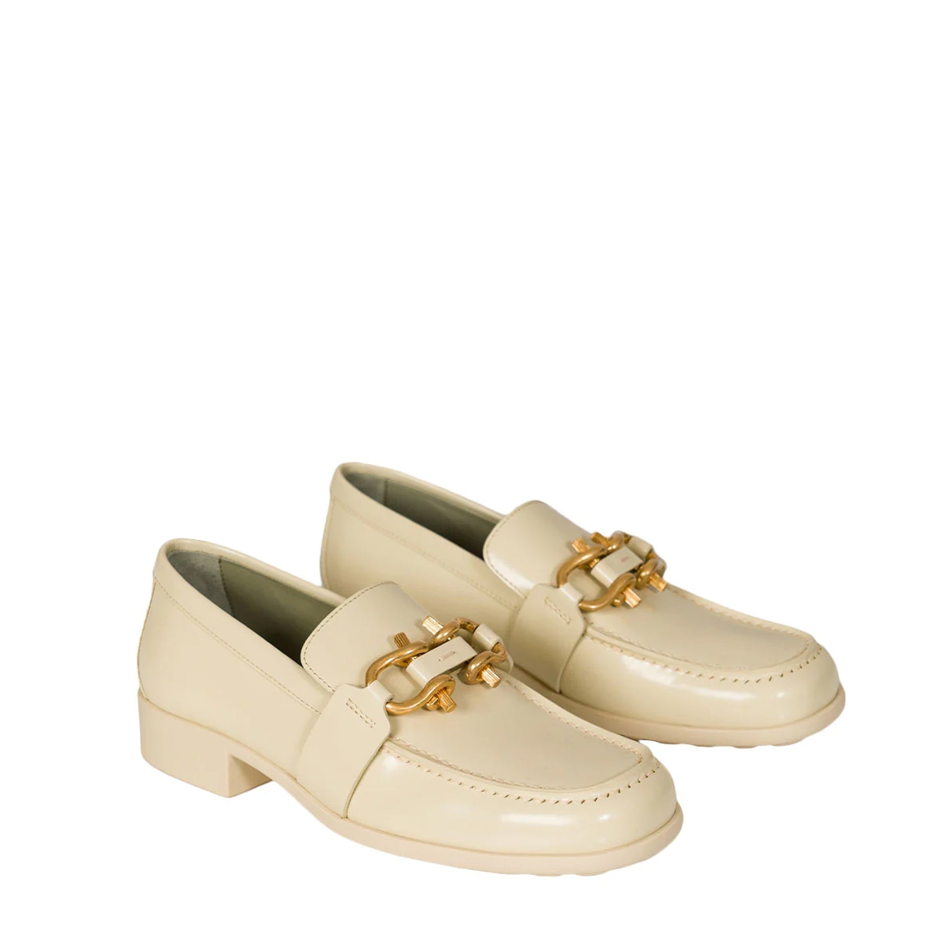 BOTTEGA VENETA-OUTLET-SALE-Loafer Weiss-ARCHIVIST